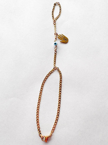 Brazalete con anillo y charm de Ojo Turco y Mano Hamsa 🧿🪬 - Que Color?